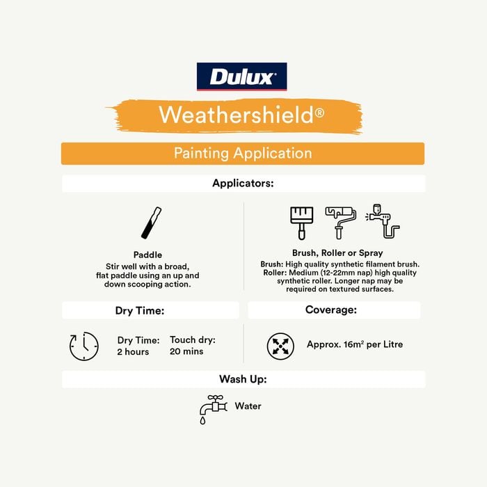 Dulux 4L Vivid White Low Sheen Weathershield Exterior Paint - 4L