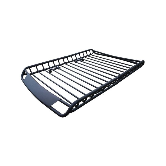 Elora Car Roof Rack Basket Luggage Carrier Vehicle Cargo Steel Black 140x100cm
