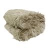 Bloomington Natural Tone Faux Fur Long Hair Extra Large Throw Blanket Taupe