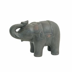 Northcote Pottery 32cm Grey Trunk Up Elephant Garden Statue