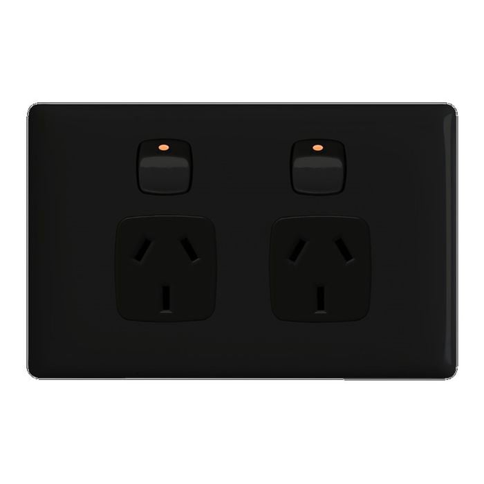 HPM Linea Double Power Point Black