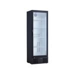 Lce Lc-310e Single Glass Door Black Upright Drink Fridge 290l