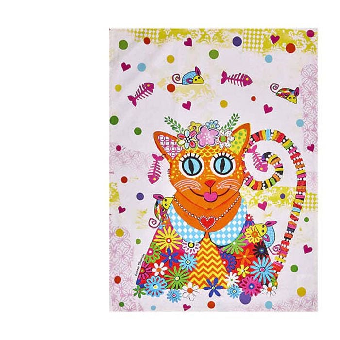 Maxwell & Williams Donna Sharam Kaleidoscope Tea Towel Ginger 50x70cm