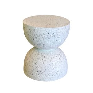 MIUZ Side Table Hourglass Coffee Tables Chair Stand Rustic Outdoor Accent Table