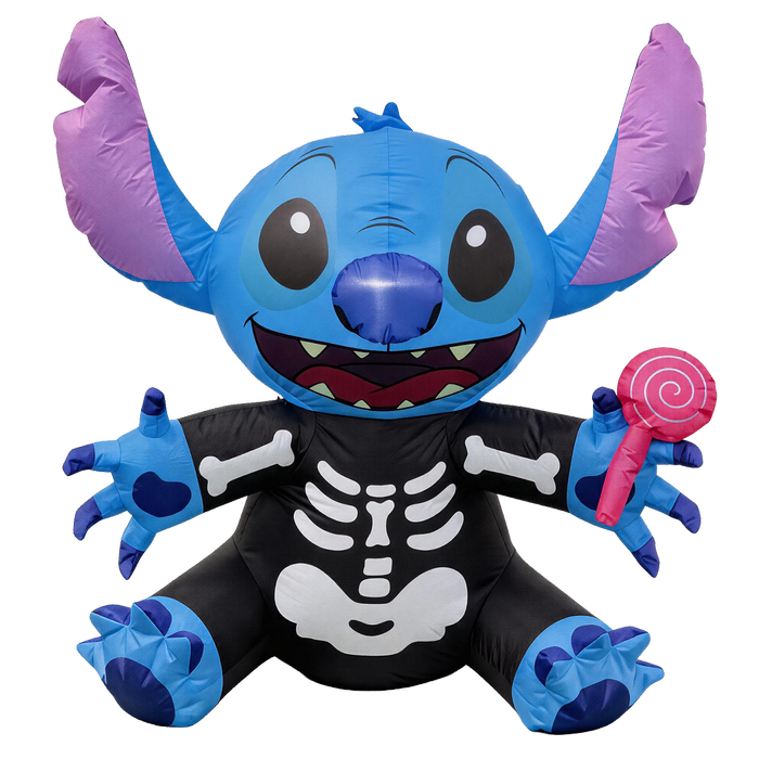 Disney 1.2m Halloween Stitch Skeleton Inflatable