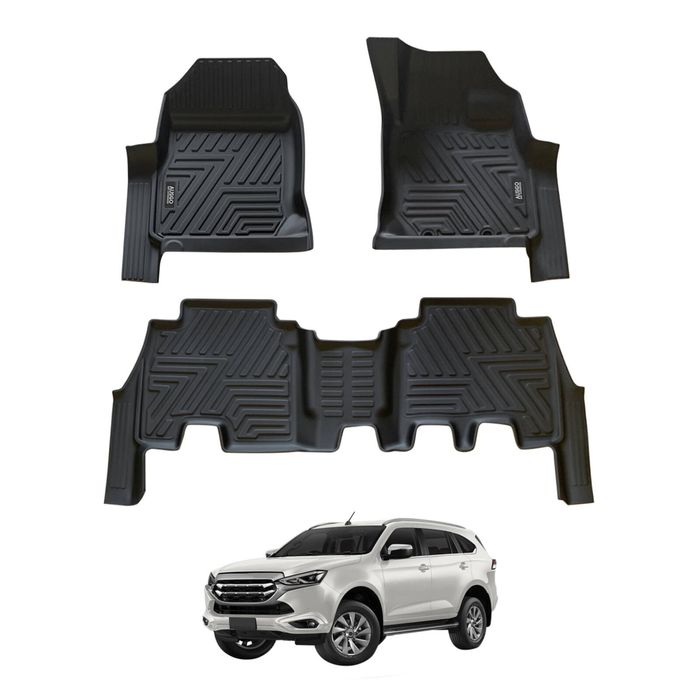 AUSGO Car Floor Mats for ISUZU MUX MU-X 2021-Onwards All-Weather Floor Liners