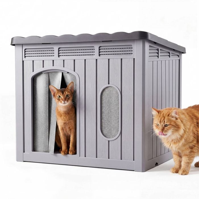 Advwin Plastic Pet Home Pet Dog Puppy Cat House Kennel