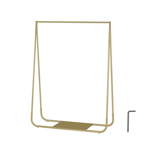 Alston Gold Metal Clothing Rack Coat Hanger Freestanding Stylish Garment Display Rack
