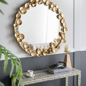 Gold Leaf Influencer Wall Mirror