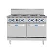 Cookrite Gas 8 Burner  Stove  With  Double Oven |AT80G8B-O