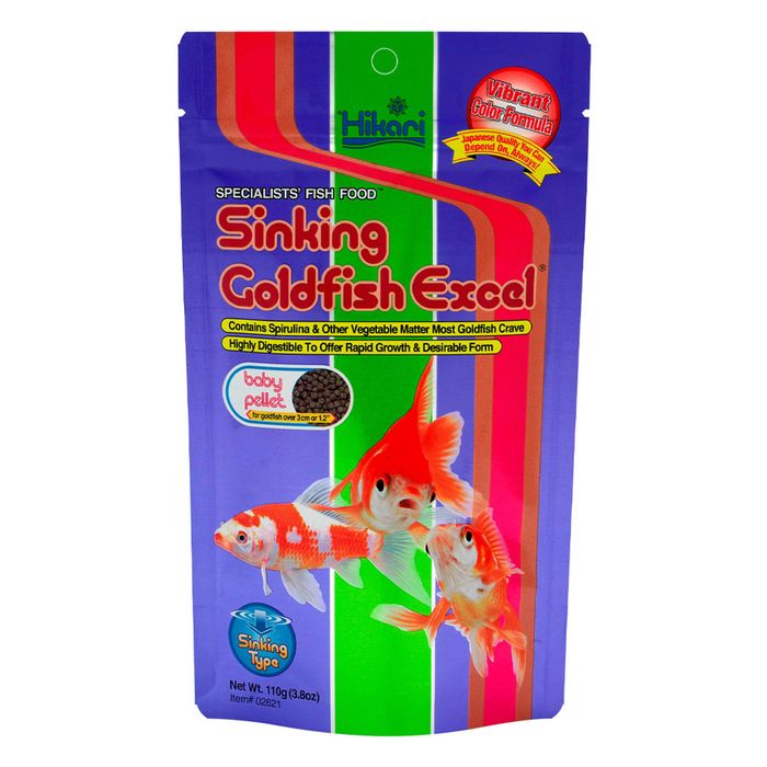Hikari Sinking Goldfish Excel Vibrant Color Fish Food - Baby 110gm