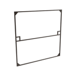 ProtectorAl 1100 x 1800mm Black Steel Gate Frame