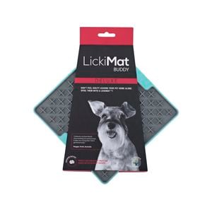 LickiMat Buddy Tuff Slow Food Bowl Anti Anxiety Licking Mat for Dogs - Blue