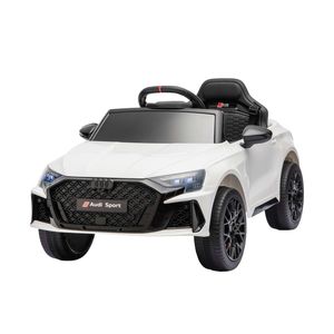 Ride On Car Licensed Audi RS3 Car for Kids 12V Remote Control White