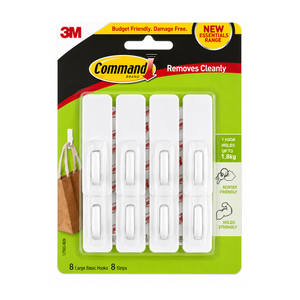 Command Large Basics Hooks Value Pack - 8 pack