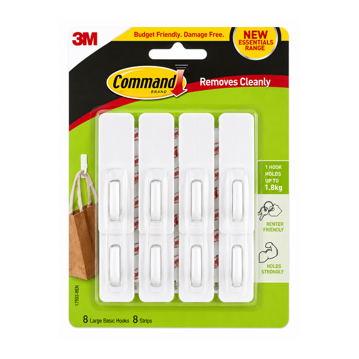Command Large Basics Hooks Value Pack - 8 pack