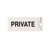 Sandleford 100 x 50mm Private Silver Self Adhesive Sign