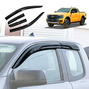 Weathershields for Ford Next-Gen Ranger Extra Super Cab 2022-Onwards Wind Deflectors 4-Piece