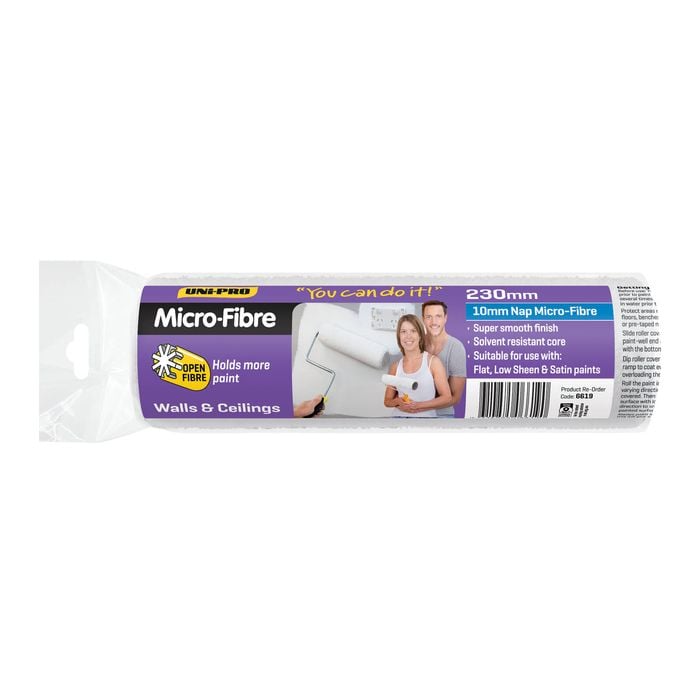 UNi-PRO 230mm 10mm Nap You Can Do It Microfibre Paint Roller Cover
