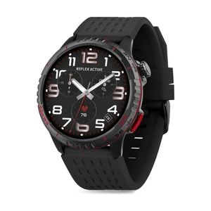 Reflex Active Seaventure 5atm Water Resistant Smart Watch Black/red