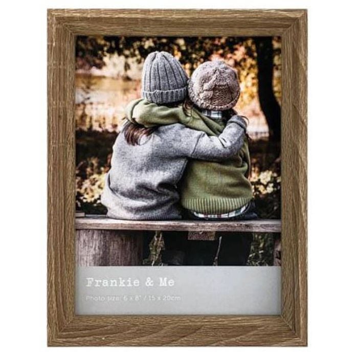 Frankie & Me Window Wooden 6x8'' Picture Frame Home/Office Photo Decor Oak