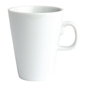 Olympia Latte Mugs Athena 12 Pack 300ml Coffee Cup Porcelain Tableware