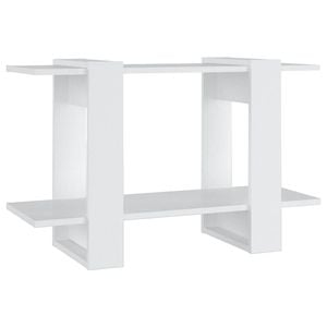 vidaXL Book Cabinet/Room Divider White Storage Cabinet Bookcase Shelf Rack
