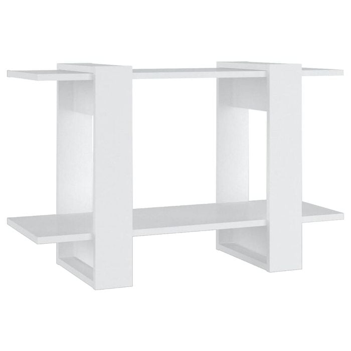 vidaXL Book Cabinet/Room Divider White Storage Cabinet Bookcase Shelf Rack