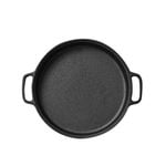 SOGA Cast Iron Sizzle Frying Pan 35cm