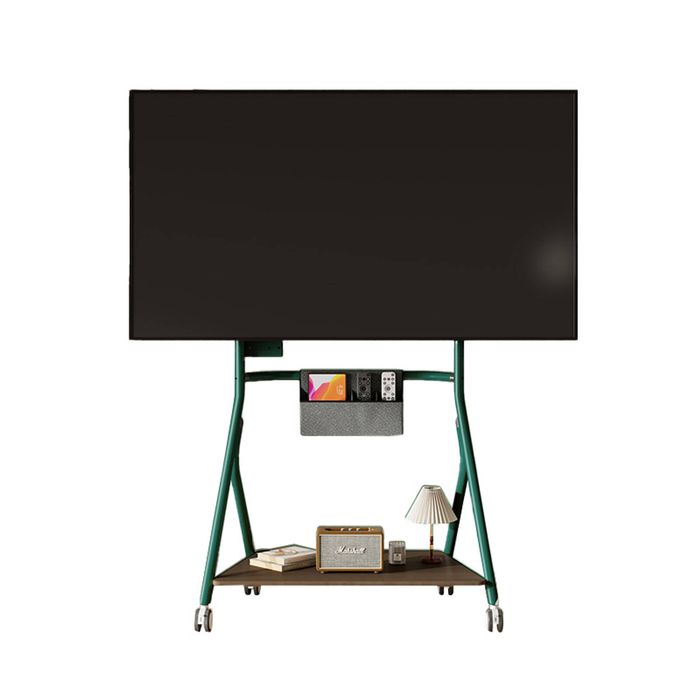 Screenmounts Steelroll Mobile Tv Trolley Stand Mount Bracket 32"-85" Agt80 - Green