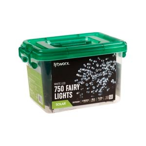 Lytworx White Solar Fairy Lights - 750 Pack