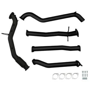 Ignite Exhausts Turbo Back For Ford Ranger Px2/px3 3.2l No Cat & Straight Pipe Black Aluminised Steel