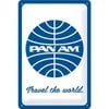 Nostalgic Art 20x30cm Metal Wall Hanging Sign Pan Am Travel The World Home Decor