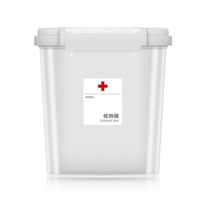 Medicine Organizer Pills Storage Box Portable Drug Cabinet Tablet Container Clear Household Medicine Storage Box