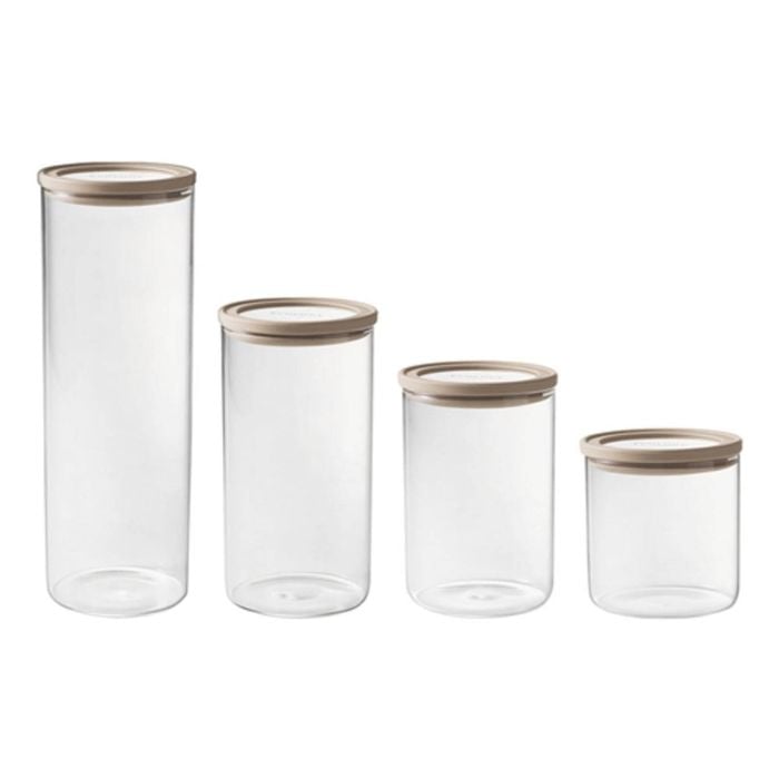 Ecology Store Set Of 4 Round Canisters