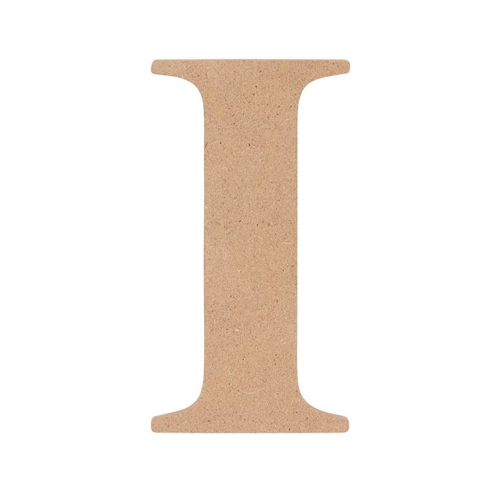 All Set 9cm MDF Alphabet Letter I