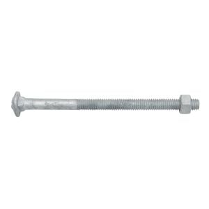 Zenith M8 x 120mm Hot Dipped Galvanised Cup Head Bolt And Nut - Each