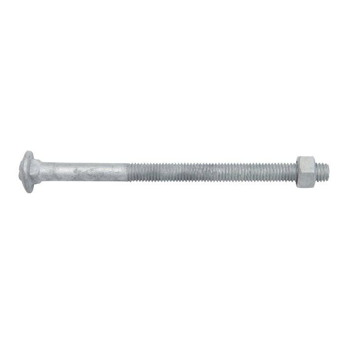 Zenith M8 x 120mm Hot Dipped Galvanised Cup Head Bolt And Nut - Each
