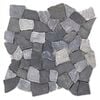 Decor8 Tiles 300 x 300 x 10mm Grey Mix Marble Tile Mosaic - Grey