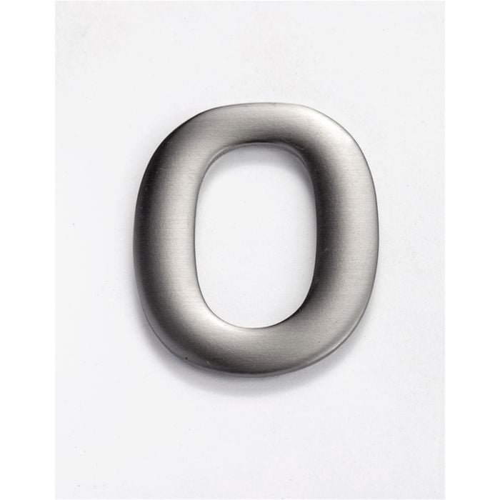 Sandleford Numeral "0" 50mm Self Adhesive Stainless Steel - 0