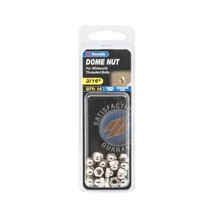 Zenith 3/16" Chrome Plated Dome Nut - 16 Pack