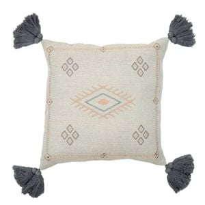 Coast To Coast Home 50cm Square Tayen Cotton Cushion Grey/Blue