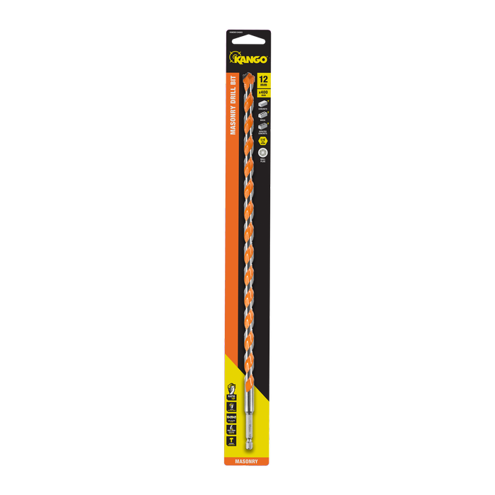 Kango 12 x 400mm 1/4" Masonry Drill Bit