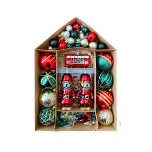 Catzon 70 Pcs Christmas Ball Ornaments Plastic Shatterproof Bauble for Party Wedding Holiday-Set 1
