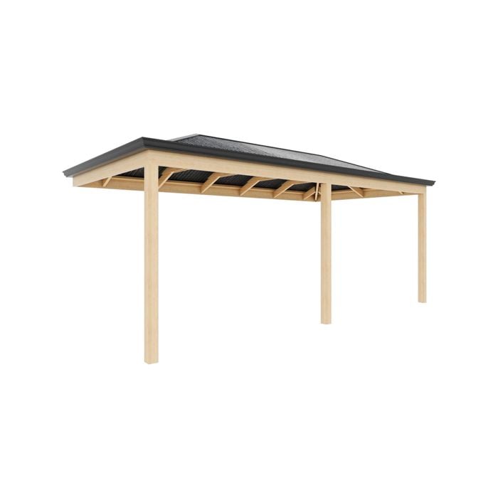 Softwoods 6.0 x 3.0m Hip Ends Pergola / Patio Kit
