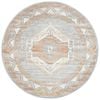 The Rug Connection Estate Caitlen Silver 150x150cm - Small Round Transitional Pet Friendly Indoor Rug