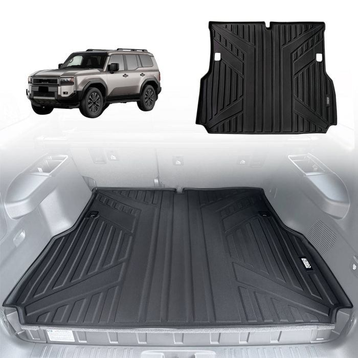 AUSGO Boot Liner for Toyota Prado 250 LC250 5-Seat 2024-Onwards Cargo Trunk Mat Boot Mat