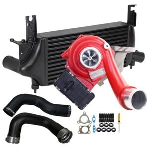 Gen1 High Flow Turbo Charger With 75mm Intercooler & Hoses For Nissan Pathfinder R51 Yd25 2.5l 2010 Onwards
