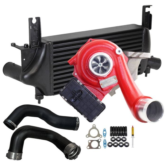 Gen1 High Flow Turbo Charger With 75mm Intercooler & Hoses For Nissan Pathfinder R51 Yd25 2.5l 2010 Onwards