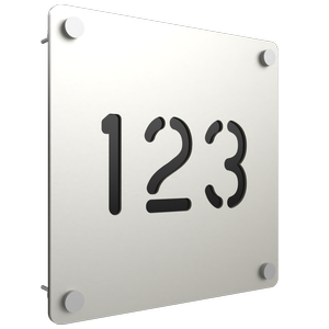 ProtectorAl 280 x 280mm Surfmist Aluminium Cut Through Custom House Sign